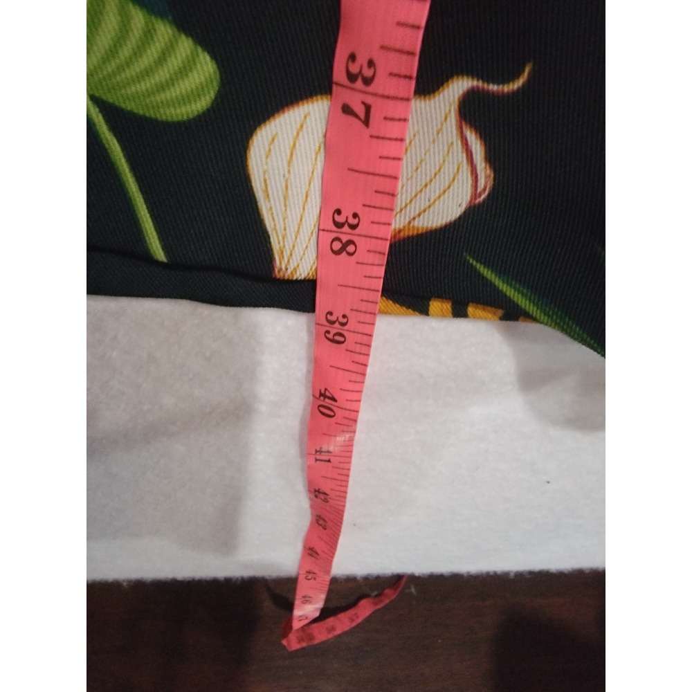 Ann Taylor Botanical Floral Print Back Tie Flutter Sleeve Black Midi Dress‎ 14 - Picture 10 of 11